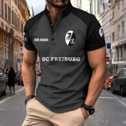 SC Freiburg - Sport-Poloshirt Neue Version mit Ihrem Namen