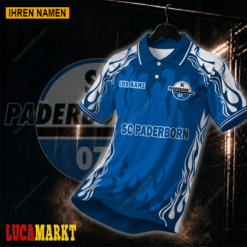 SC Paderborn 07 - Polo Hemd Neuer Stil mit Ihrem Namen