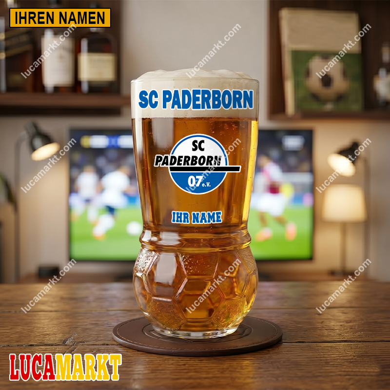 SC Paderborn 07 – Fußball Bierglas Limitierte Auflage mit Ihrem Namen SC Paderborn 07 – Fußball Bierglas Limitierte Auflage mit Ihrem Namen