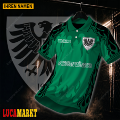 SC Preußen Münster - Polo Hemd Neuer Stil mit Ihrem Namen