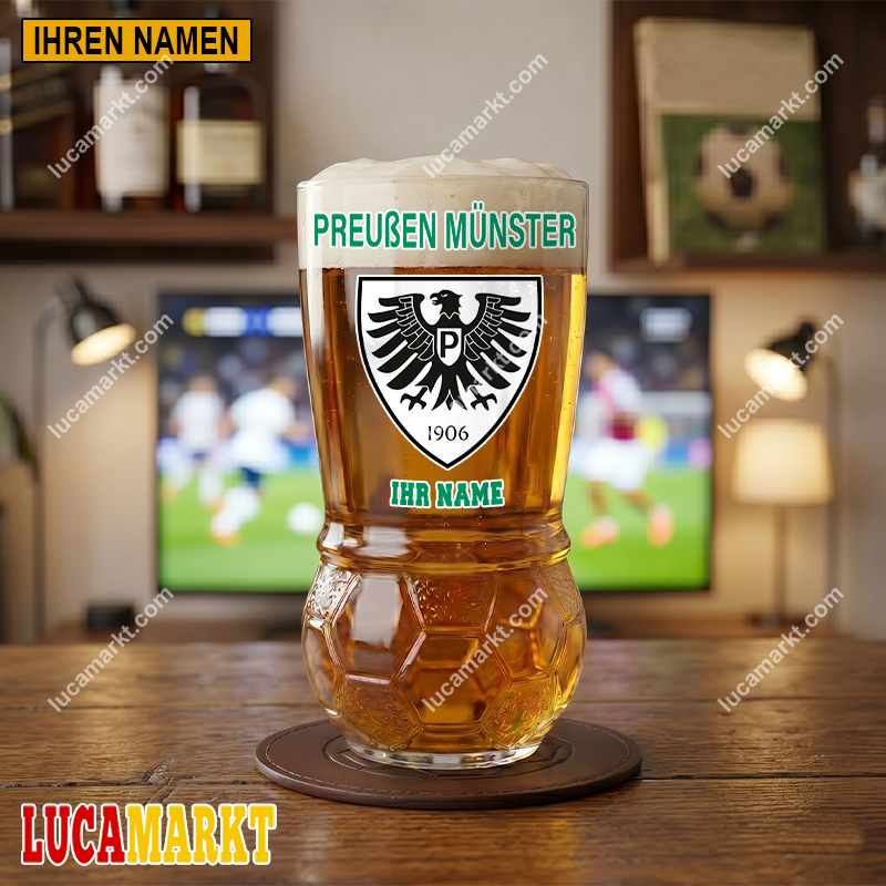 SC Preußen Münster – Fußball Bierglas Limitierte Auflage mit Ihrem Namen SC Preußen Münster – Fußball Bierglas Limitierte Auflage mit Ihrem Namen