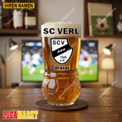 SC Verl - Fußball Bierglas Limitierte Auflage mit Ihrem Namen