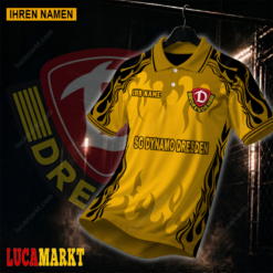 SG Dynamo Dresden - Polo Hemd Neuer Stil mit Ihrem Namen