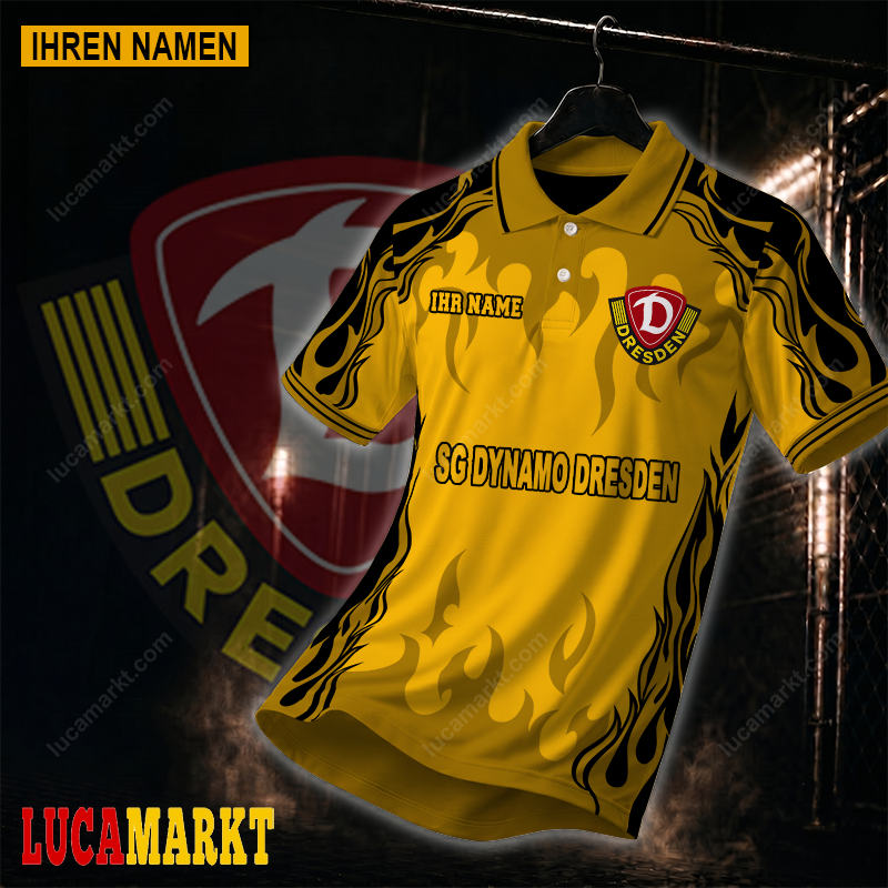 SG Dynamo Dresden – Polo Hemd Neuer Stil mit Ihrem Namen SG Dynamo Dresden – Polo Hemd Neuer Stil mit Ihrem Namen