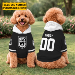 SSV Ulm 1846 - Hundehoodie Sonderausgabe mit Individueller Name Nummer
