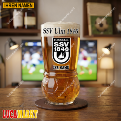 SSV Ulm 1846 - Fußball Bierglas Limitierte Auflage mit Ihrem Namen