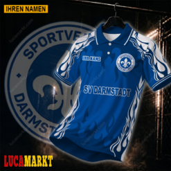 SV Darmstadt 98 - Polo Hemd Neuer Stil mit Ihrem Namen