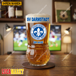 SV Darmstadt 98 - Fußball Bierglas Limitierte Auflage mit Ihrem Namen