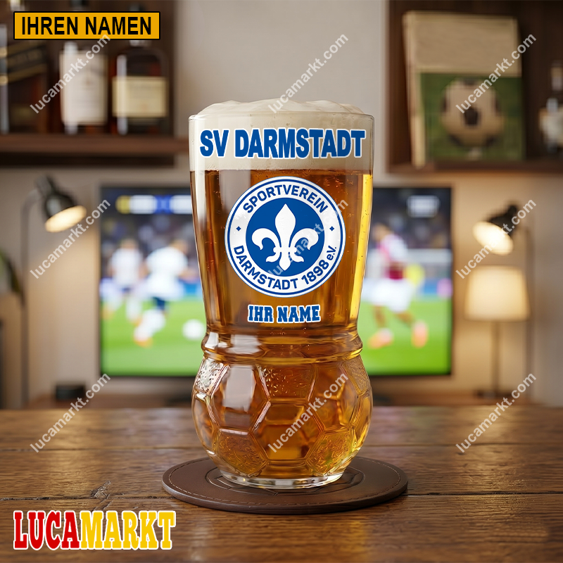 SV Darmstadt 98 – Fußball Bierglas Limitierte Auflage mit Ihrem Namen SV Darmstadt 98 – Fußball Bierglas Limitierte Auflage mit Ihrem Namen