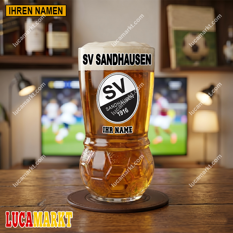 SV Sandhausen – Fußball Bierglas Limitierte Auflage mit Ihrem Namen SV Sandhausen – Fußball Bierglas Limitierte Auflage mit Ihrem Namen