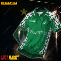 SV Werder Bremen - Polo Hemd Neuer Stil mit Ihrem Namen