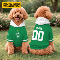 SV Werder Bremen - Hundehoodie Sonderausgabe mit Individueller Name Nummer