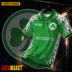 SpVgg Greuther Fürth - Polo Hemd Neuer Stil mit Ihrem Namen