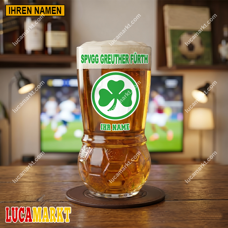 SpVgg Greuther Fürth – Fußball Bierglas Limitierte Auflage mit Ihrem Namen SpVgg Greuther Fürth – Fußball Bierglas Limitierte Auflage mit Ihrem Namen