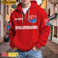 SpVgg Unterhaching - Waffel-Hoodie Neue Edition mit Ihrem Namen