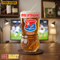 SpVgg Unterhaching - Fußball Bierglas Limitierte Auflage mit Ihrem Namen