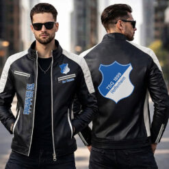 TSG 1899 Hoffenheim – Slim-Fit-Lederjacke Sonderedition mit Ihrem Namen