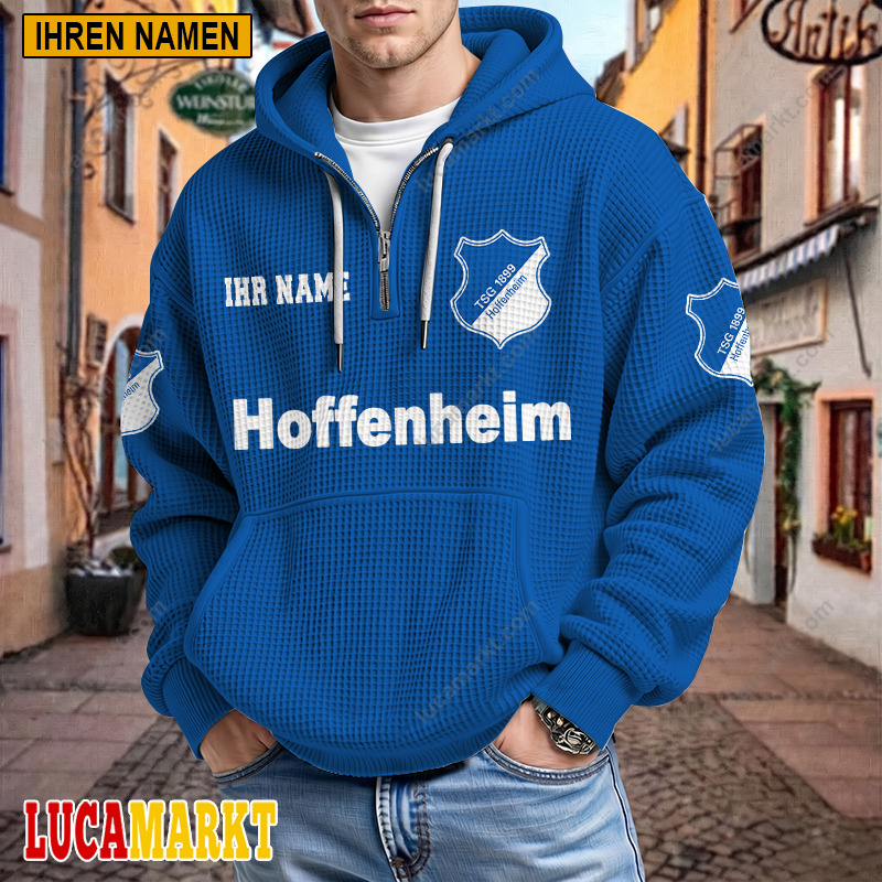 TSG 1899 Hoffenheim – Waffel-Hoodie Neue Edition mit Ihrem Namen