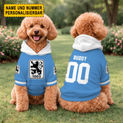 TSV 1860 München - Hundehoodie Sonderausgabe mit Individueller Name Nummer