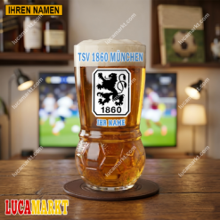 TSV 1860 München - Fußball Bierglas Limitierte Auflage mit Ihrem Namen