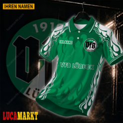 VfB Lübeck - Polo Hemd Neuer Stil mit Ihrem Namen