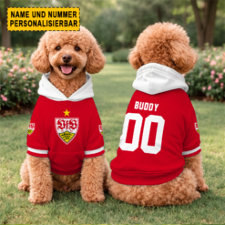 VfB Stuttgart - Hundehoodie Sonderausgabe mit Individueller Name Nummer