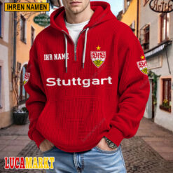 VfB Stuttgart - Waffel-Hoodie Neue Edition mit Ihrem Namen