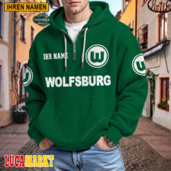 VfL Wolfsburg - Waffel-Hoodie Neue Edition mit Ihrem Namen