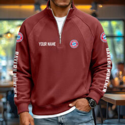 Bayern München - Pullover mit Reißverschluss Neue Version mit Ihrem Namen