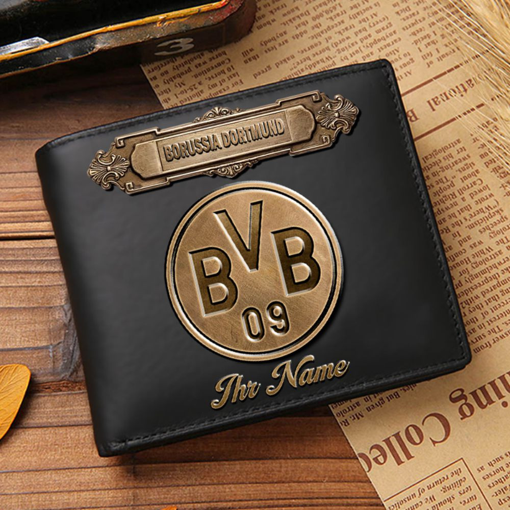 Borussia Dortmund II – Ledergeldbörse Neue Ausgabe mit Ihrem Namen Borussia Dortmund II – Ledergeldbörse Neue Ausgabe mit Ihrem Namen