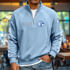FC Schalke 04 - Pullover mit Reißverschluss Neue Version mit Ihrem Namen