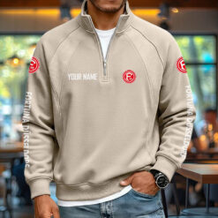 Fortuna Düsseldorf – Pullover mit Reißverschluss Neue Version mit Ihrem Namen
