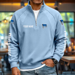 Hertha BSC - Pullover mit Reißverschluss Neue Version mit Ihrem Namen