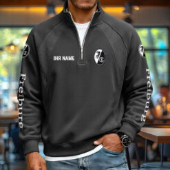 SC Freiburg - Pullover mit Reißverschluss Neue Version mit Ihrem Namen