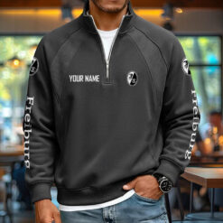 SC Freiburg - Pullover mit Reißverschluss Neue Version mit Ihrem Namen