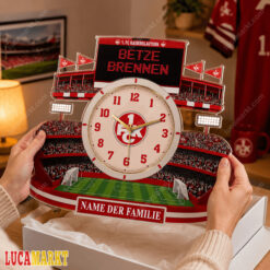 1. FC Kaiserslautern - Holzwanduhr Sonderausgabe mit Ihrem Namen