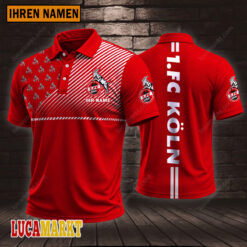 1. FC Köln - Polo Hemd Sportausgabe Stil mit Ihrem Namen