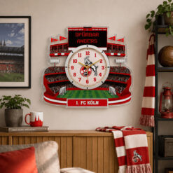 1. FC Köln - Holzwanduhr Limitierte Auflage