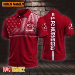 1. FC Nürnberg - Polo Hemd Sportausgabe Stil mit Ihrem Namen