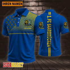1. FC Saarbrücken - Polo Hemd Sportausgabe Stil mit Ihrem Namen