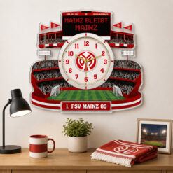 1. FSV Mainz 05 - Holzwanduhr Limitierte Auflage