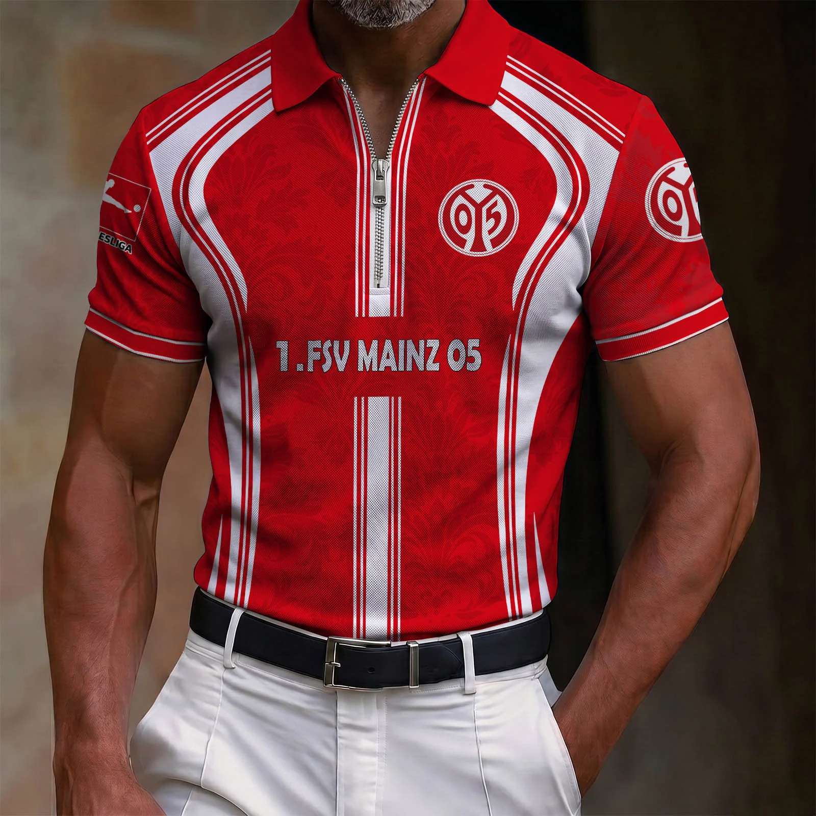 1. FSV Mainz 05 – Reißverschluss Poloshirt Sonderausgabe 1. FSV Mainz 05 – Reißverschluss Poloshirt Sonderausgabe