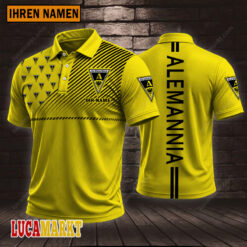 Alemannia Aachen - Polo Hemd Sportausgabe Stil mit Ihrem Namen