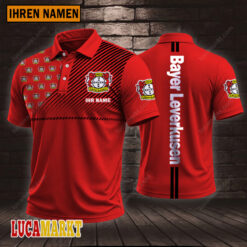 Bayer 04 Leverkusen - Polo Hemd Sportausgabe Stil mit Ihrem Namen