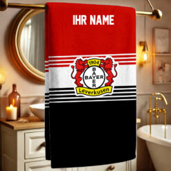 Bayer 04 Leverkusen – Bath Towel Premium mit Ihrem Namen