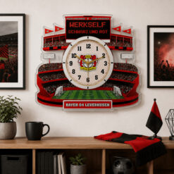 Bayer 04 Leverkusen - Holzwanduhr Limitierte Auflage