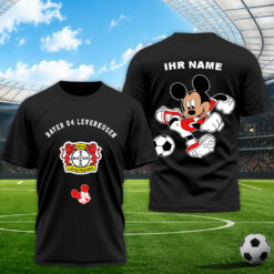 Bayer 04 Leverkusen – T-Shirt Mickey mit Ihrem Namen