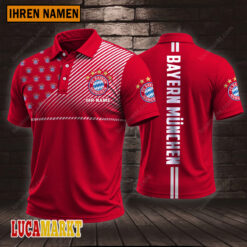 Bayern München - Polo Hemd Sportausgabe Stil mit Ihrem Namen