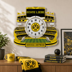 Borussia Dortmund - Holzwanduhr Limitierte Auflage