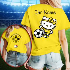 Borussia Dortmund – T-Shirt Hello Kitty mit Ihrem Namen
